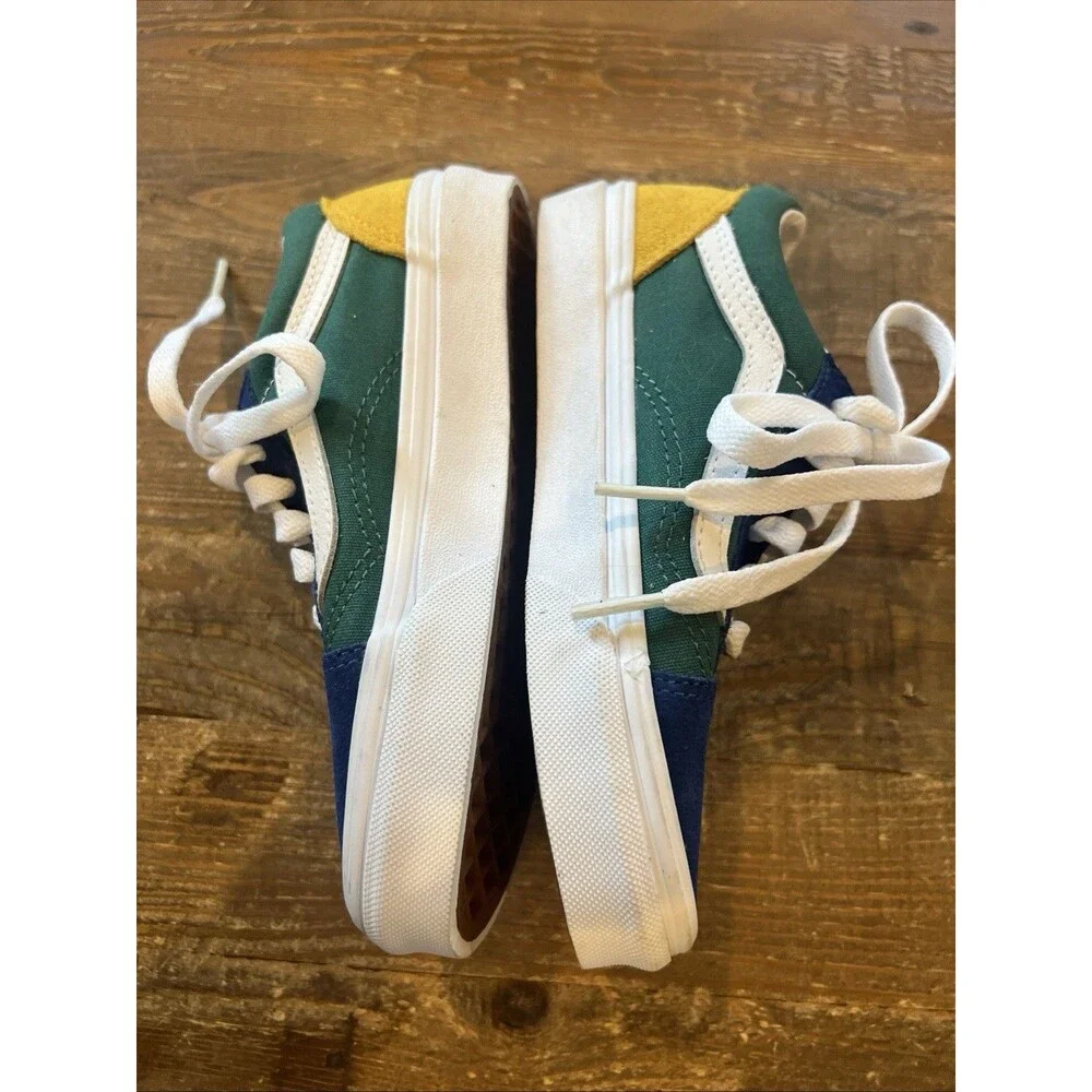 Vans Old Skool Yacht Club Color Block Suede Unisex Shoes Kids Boys 1.5 New